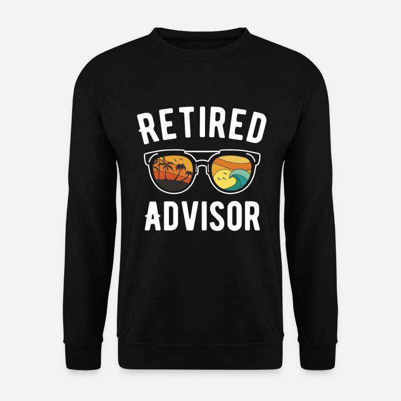 Retired consultant's beach sunglasses - Unisex Sweatshirt - black