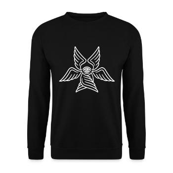 Eye - Unisex Sweatshirt - black - Front - Alina (178cm) & Michal (187cm)