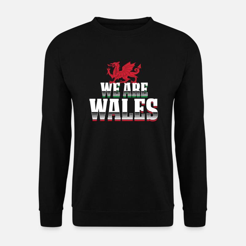 Wales - Unisex Pullover - Schwarz