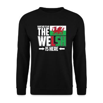 Wales - Unisex Pullover - Schwarz - Vorne - Alina (178cm) & Michal (187cm)