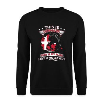 Danemark - Sweat-shirt Unisexe - noir - Devant - Alina (178cm) & Michal (187cm)