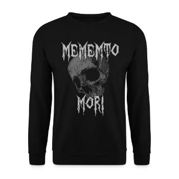Memento Mori - Dark Style - Sweat-shirt Unisexe - noir - Devant - Alina (178cm) & Michal (187cm)