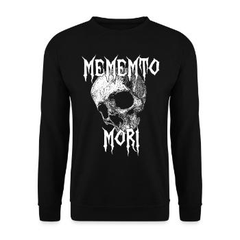 Memento Mori - Sweat-shirt Unisexe - noir - Devant - Alina (178cm) & Michal (187cm)