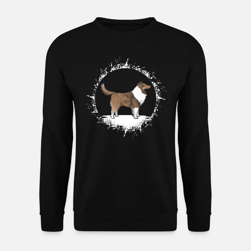 Langhaar Collie Rough Sheltie Shetland Sheepdog - Unisex Pullover - Schwarz
