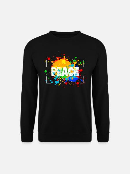 PEACE - Sweat-shirt Unisexe - noir