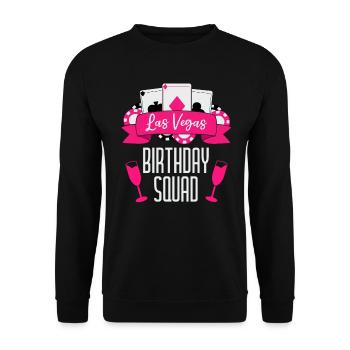 Équipe d’anniversaire de Vegas pour le voyage des filles de Las Vegas - Sweat-shirt Unisexe - noir - Devant - Alina (178cm) & Michal (187cm)