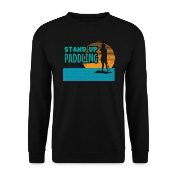 Stand Up Paddling - Girl Water Sports Paddle Sport - Sweat-shirt Unisexe - noir - Devant - Alina (178cm) & Michal (187cm)