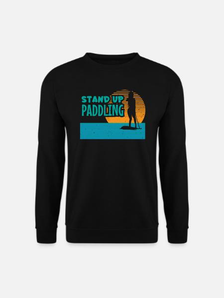 Stand Up Paddling - Girl Wassersport Paddelsport - Unisex Pullover - Schwarz