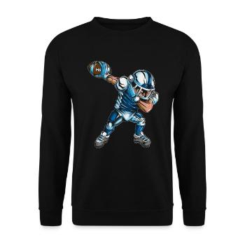 Football Dab Footballfan Kids Tenue adulte - Sweat-shirt Unisexe - noir - Devant - Alina (178cm) & Michal (187cm)