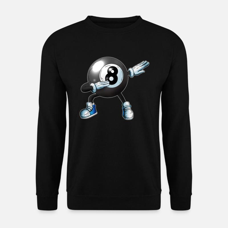 Billard Kugel macht Dabbing Fan Kids Erwachsene - Unisex Pullover - Schwarz