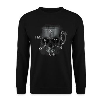 Caféine - Sweat-shirt Unisexe - noir - Devant - Alina (178cm) & Michal (187cm)