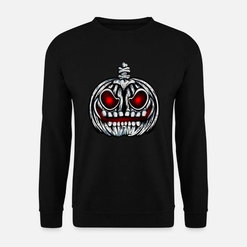 Skeleton Pumpkin Luminous Skeleton Halloween - Unisex Sweatshirt - black