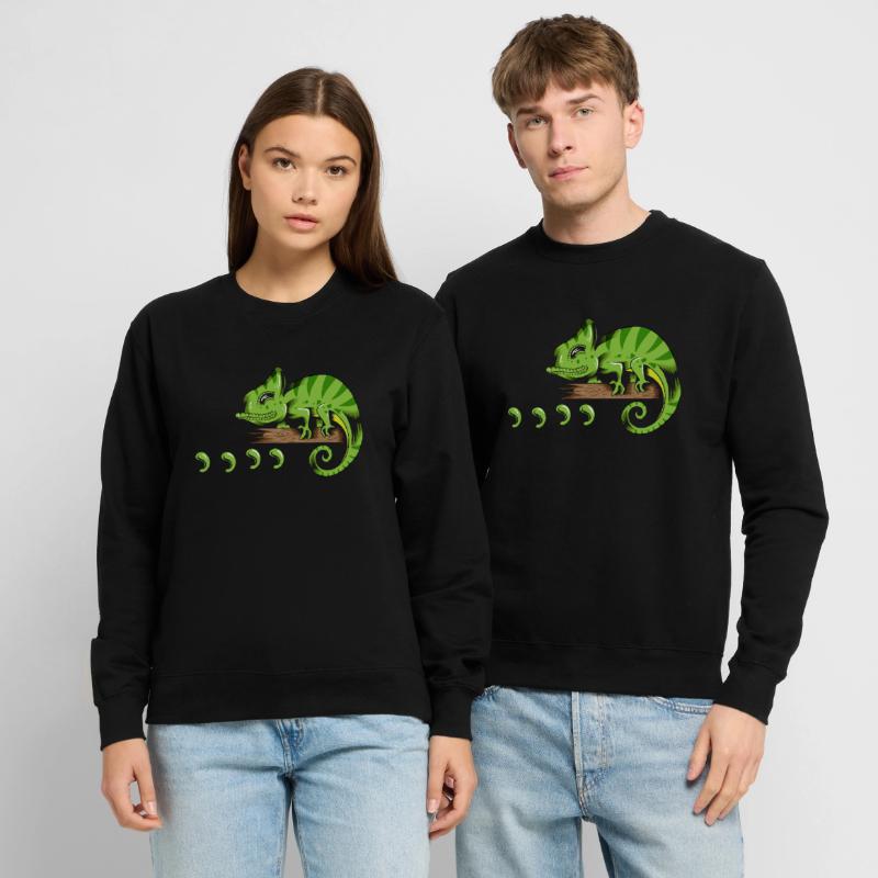 Lézard Reptile Holder Gecko Lizard Lizard Lizard Conception Sweat-shirt Unisexe