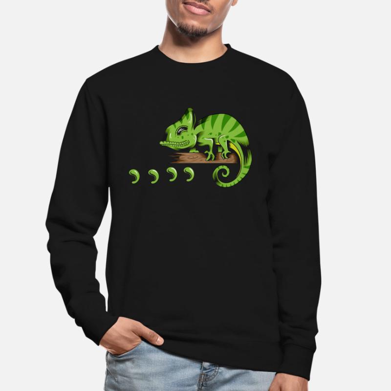 Lézard Reptile Holder Gecko Lizard Lizard Lizard Conception Sweat-shirt Unisexe