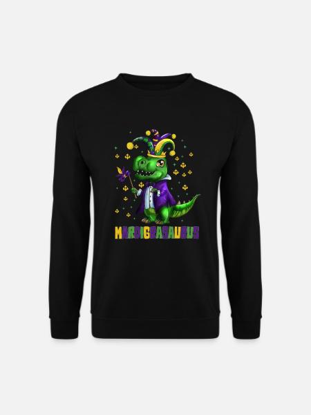 Children's Carnival Parade Dinosaur Mardigrasaurus - Unisex Sweatshirt - black