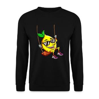 Lunettes de soleil Sour Fruit Lemon Rocks Holiday - Sweat-shirt Unisexe - noir - Devant - Alina (178cm) & Michal (187cm)