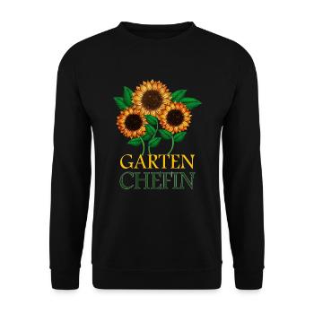 mère, jardin, patron, fleurs, lit, légumes, fruits, récolte - Sweat-shirt Unisexe - noir - Devant - Alina (178cm) & Michal (187cm)