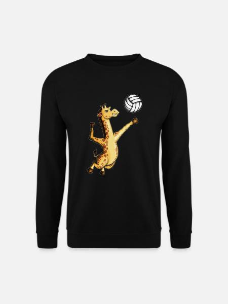 Enfants Girafes Fan Volley-ball Jeu De Volley-ball Filet - Sweat-shirt Unisexe - noir