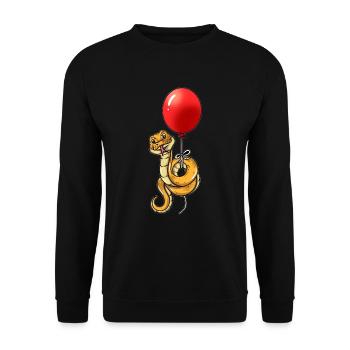 Drôles de serpents serpents avec des scintillements de ballon - Sweat-shirt Unisexe - noir - Devant - Alina (178cm) & Michal (187cm)