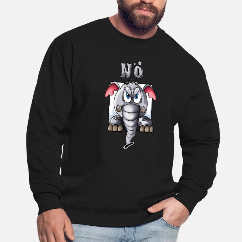 Elephant says Lower Austrian late riser lazy vacation Unisex Sweatshirt
