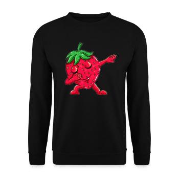 Fruits Fraises Dancing Dabbing Dab Dancing Kids - Sweat-shirt Unisexe - noir - Devant - Alina (178cm) & Michal (187cm)