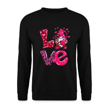 Gnome Nouvellement amoureux Couples amoureux Homme Femme - Sweat-shirt Unisexe - noir - Devant - Alina (178cm) & Michal (187cm)