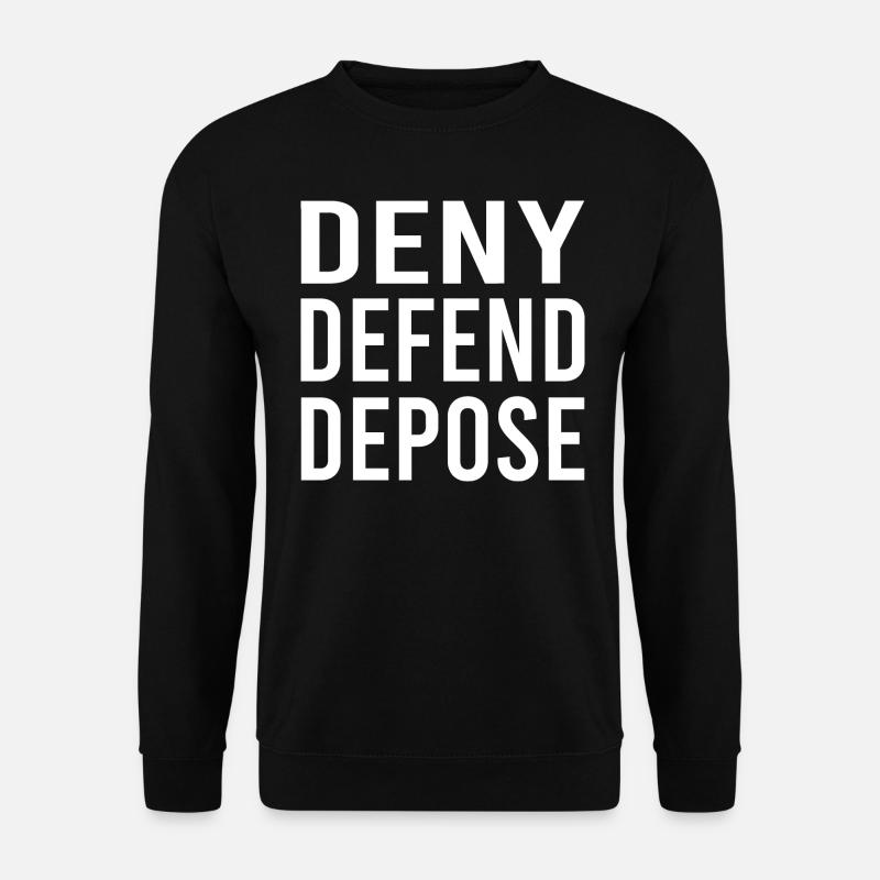 Verweigern Verteidigen Ablegen - Unisex Pullover - Schwarz