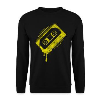 Cassette dégoulinante - Sweat-shirt Unisexe - noir - Devant - Alina (178cm) & Michal (187cm)