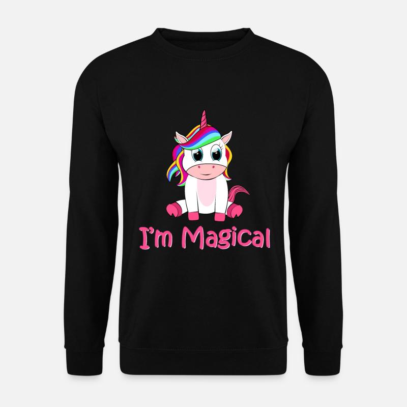 Unicorn / Einhorn I'm Magical - Unisex Pullover - Schwarz