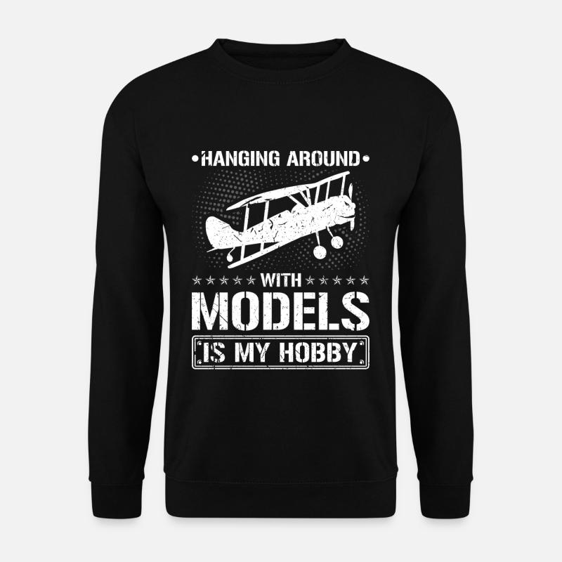 RC-Flugzeug - Unisex Pullover - Schwarz