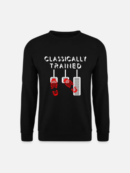 Manual gear shift Stick shift - Unisex Sweatshirt - black
