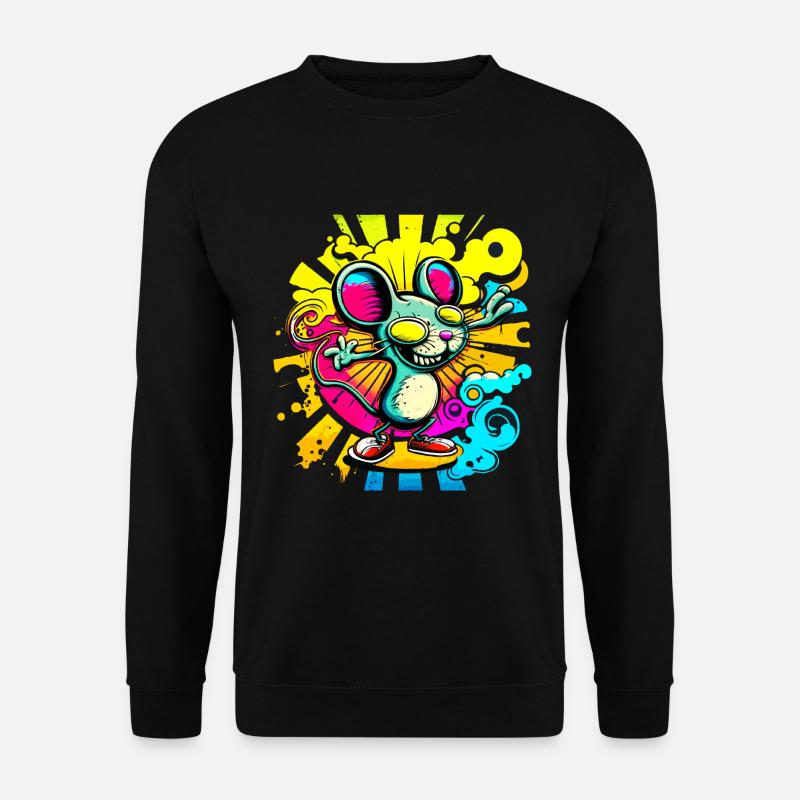 Coole Party-Ratte - Unisex Pullover - Schwarz