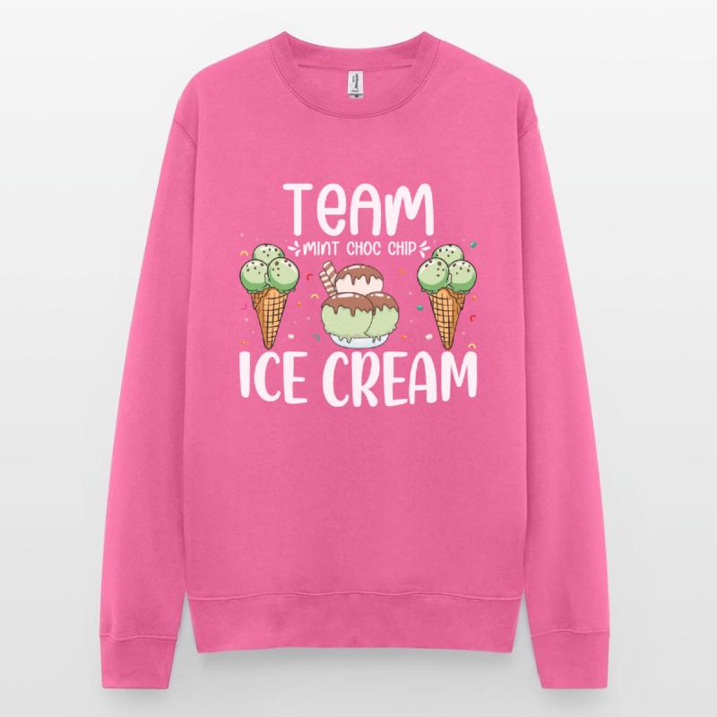 Team Mint Choc Eiswaffel Eiscreme Eis Unisex Pullover