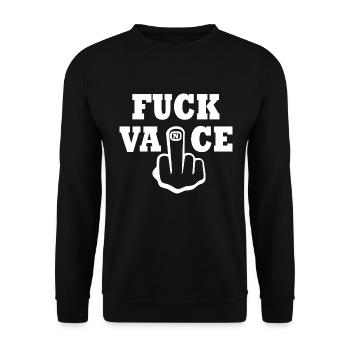 fuck vance - Sweat-shirt Unisexe - noir - Devant - Alina (178cm) & Michal (187cm)
