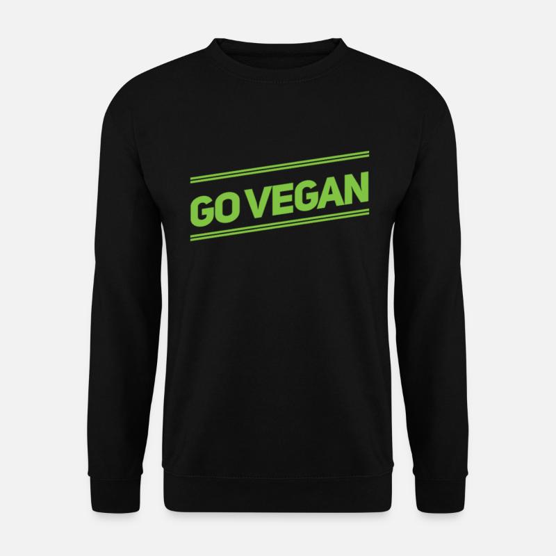 Go Vegan - Unisex Pullover - Schwarz