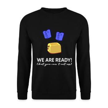 ukraine slava ukraini selenskyj ukrainian - Unisex Pullover - Schwarz - Vorne - Alina (178cm) & Michal (187cm)