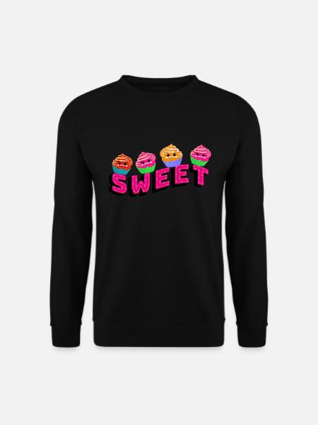 Cupcakes mignons - Sweat-shirt Unisexe - noir