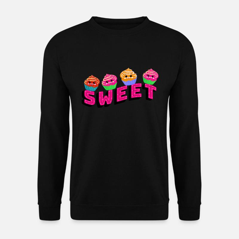 Cupcakes mignons - Sweat-shirt Unisexe - noir