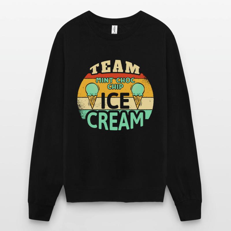Team Mint Choc Crème glacée Cornet Crème glacée Crème glacée Sweat-shirt Unisexe