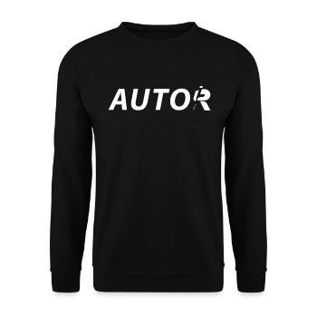 Autor - Unisex Pullover - Schwarz - Vorne - Alina (178cm) & Michal (187cm)