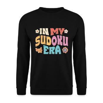 in my Sudoku Era - Unisex Pullover - Schwarz - Vorne - Alina (178cm) & Michal (187cm)
