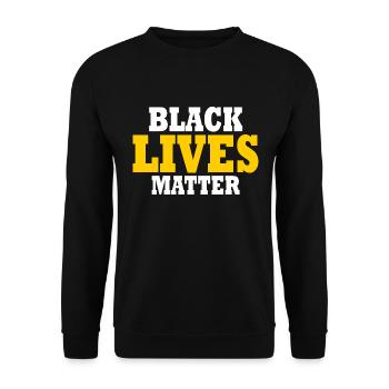 La vie des Noirs compte - Sweat-shirt Unisexe - noir - Devant - Alina (178cm) & Michal (187cm)