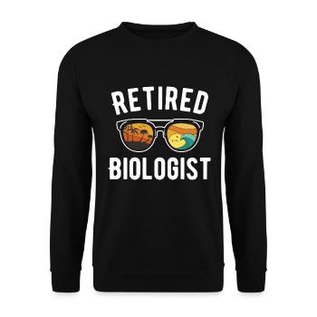 Chemise de retraite de biologiste de plage - Sweat-shirt Unisexe - noir - Devant - Alina (178cm) & Michal (187cm)