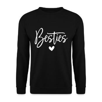 Besties - Unisex Sweatshirt - black - Front - Alina (178cm) & Michal (187cm)