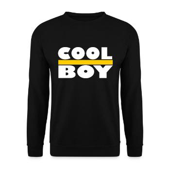 Cool boy - Unisex Sweatshirt - black - Front - Alina (178cm) & Michal (187cm)