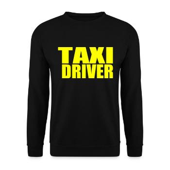 taxi driver - Unisex Sweatshirt - black - Front - Alina (178cm) & Michal (187cm)