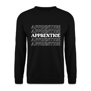 Apprentice Trainee Apprentice Novice Learner - Unisex Sweatshirt - black - Front - Alina (178cm) & Michal (187cm)