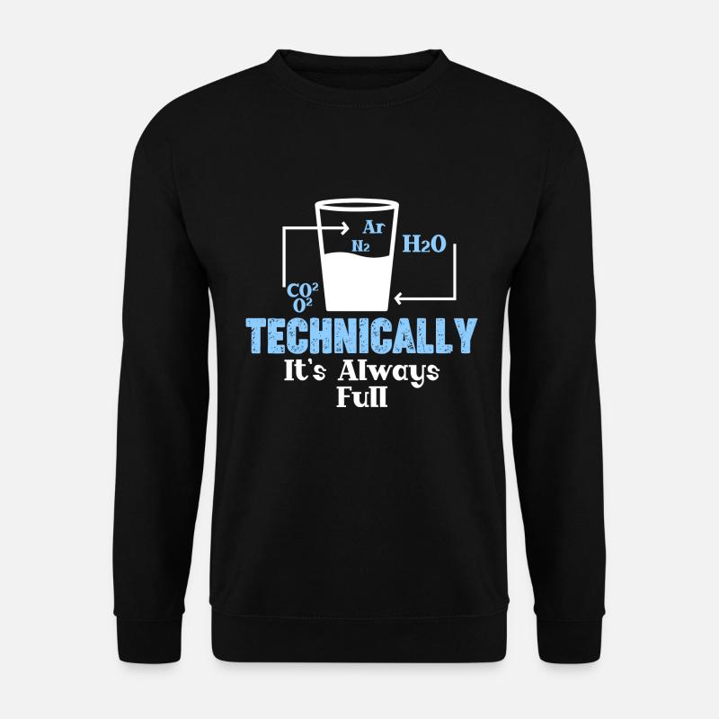 Technically, it's always crowded - - Unisex Sweatshirt - black