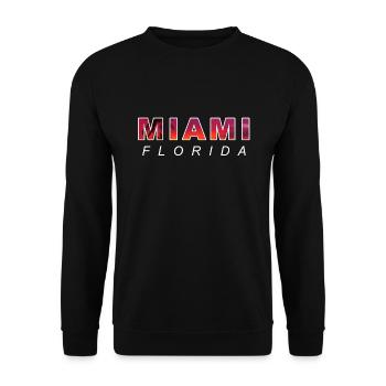 Miami - Unisex Pullover - Schwarz - Vorne - Alina (178cm) & Michal (187cm)