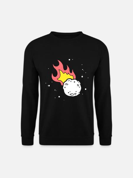 meteor Quote Graphic - Unisex Sweatshirt - black